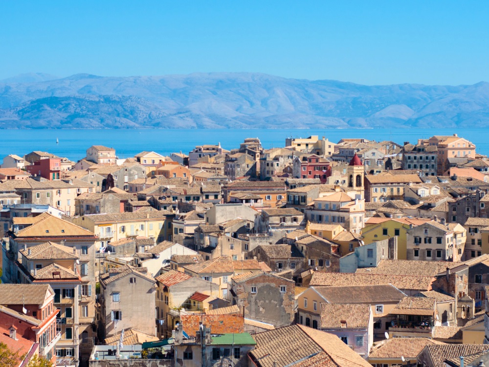 Corfu Town from above 