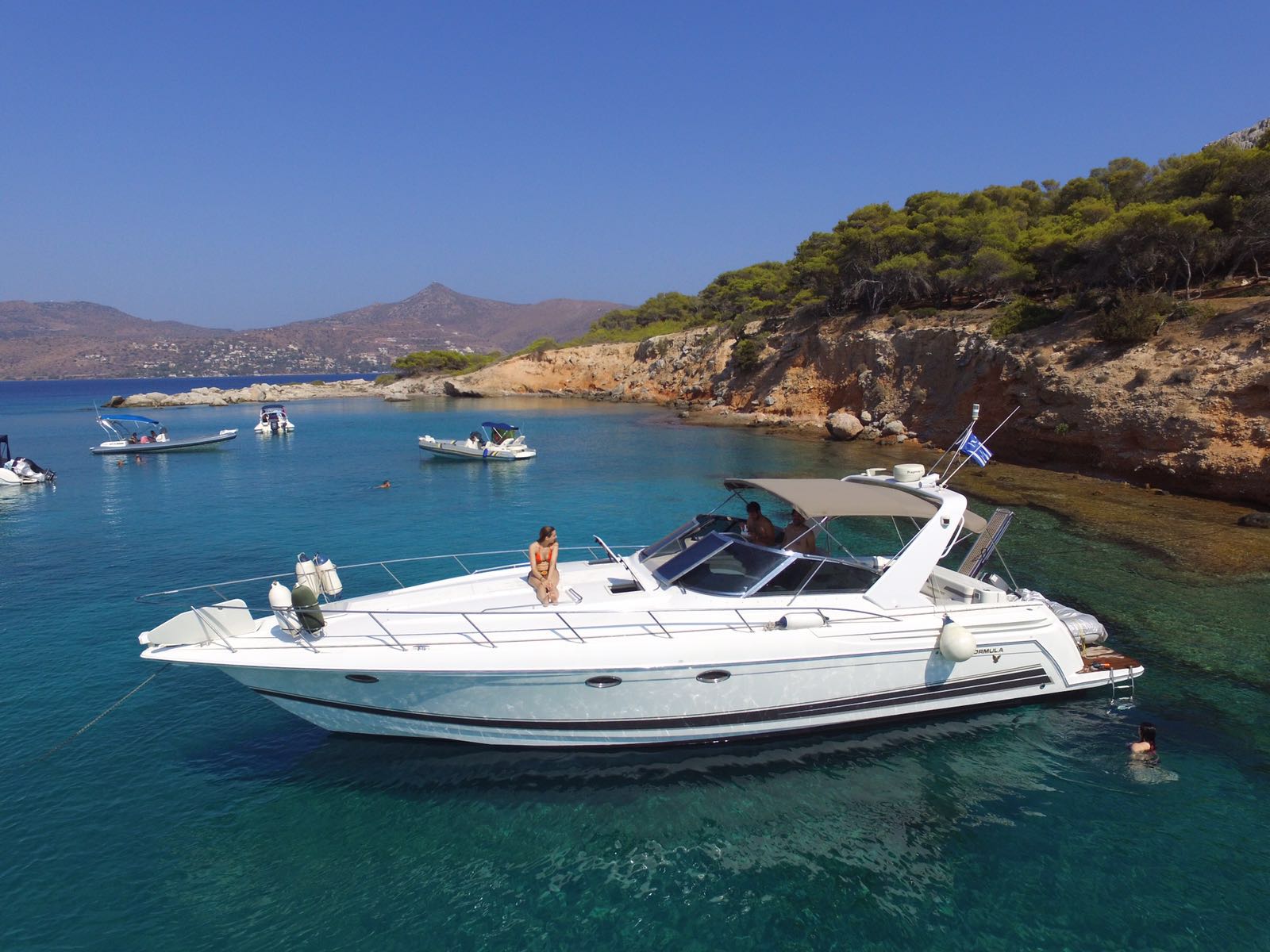 small boat cruise corfu